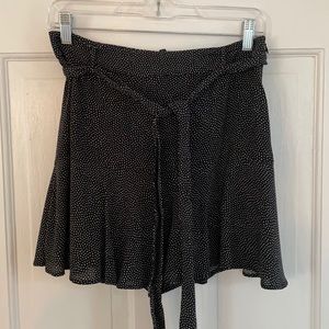 B&W Polka dotted Zara skort